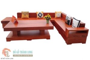 Sofa gỗ gõ đỏ