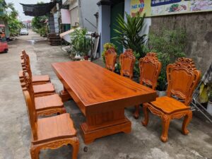 bàn ăn gỗ gõ đỏ Hà Nội